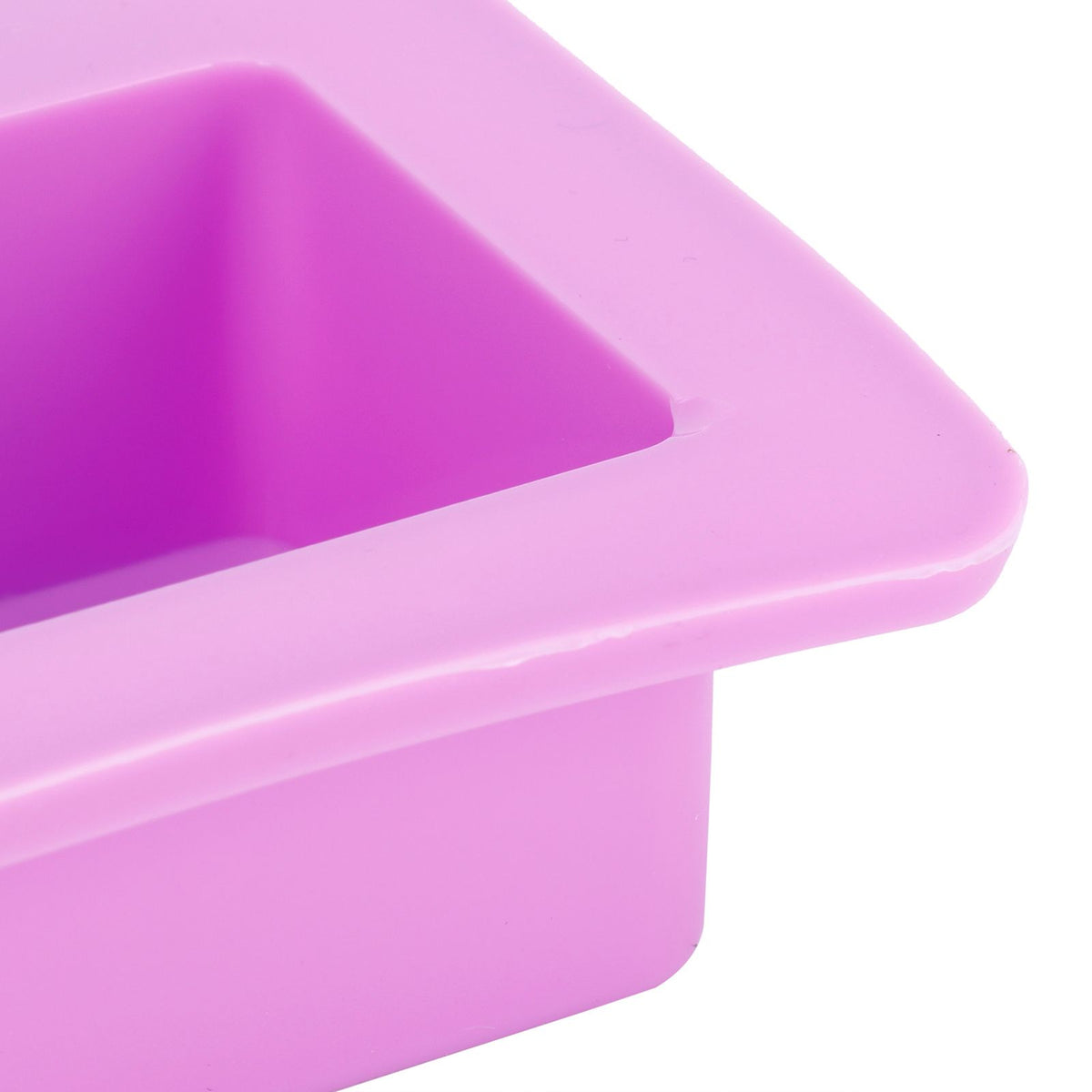 4Gird Purple Silicone HandMade Soap Mold High Temperature Resistant DIY Cake Mold for Baking