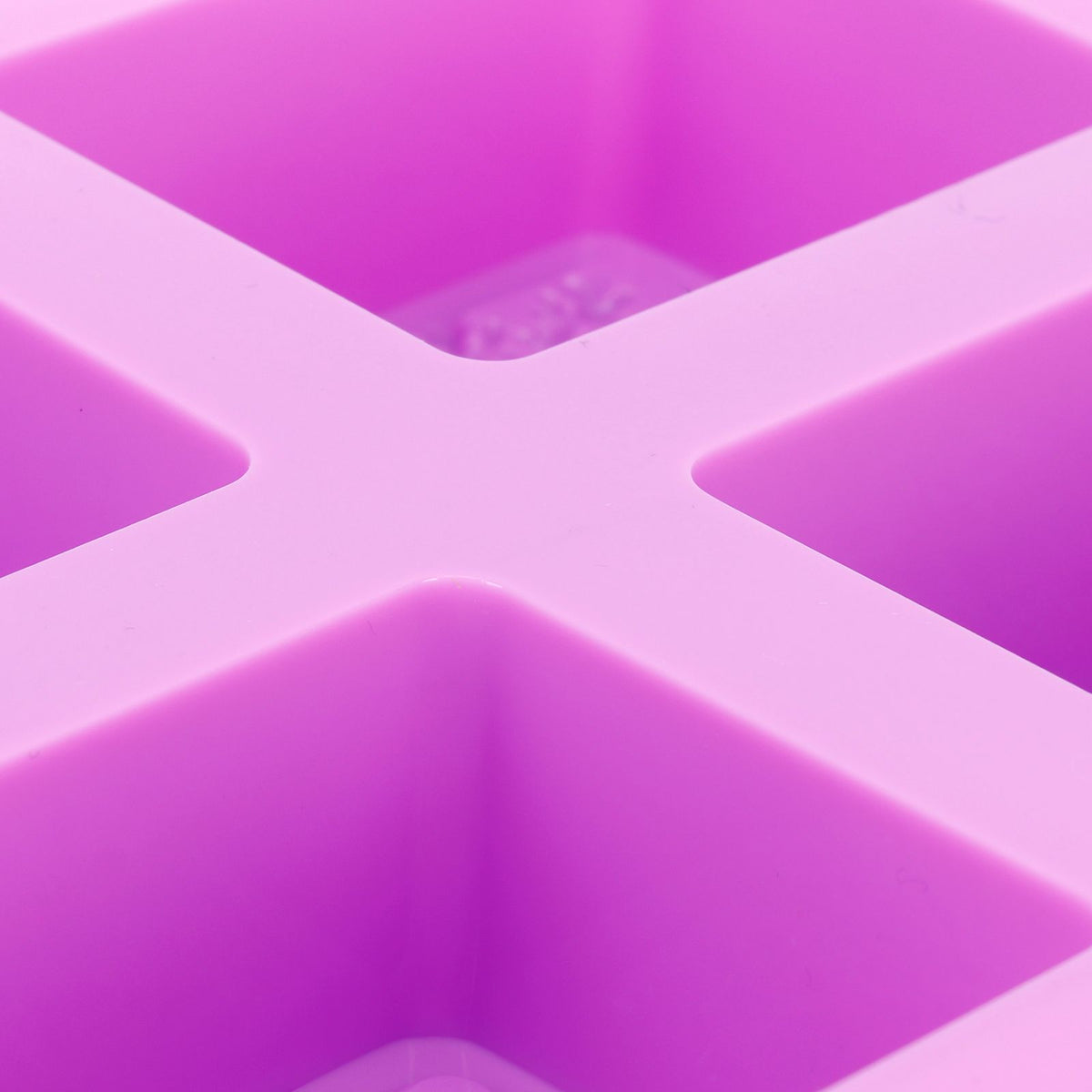 4Gird Purple Silicone HandMade Soap Mold High Temperature Resistant DIY Cake Mold for Baking