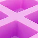 4Gird Purple Silicone HandMade Soap Mold High Temperature Resistant DIY Cake Mold for Baking
