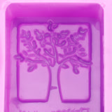 4Gird Purple Silicone HandMade Soap Mold High Temperature Resistant DIY Cake Mold for Baking