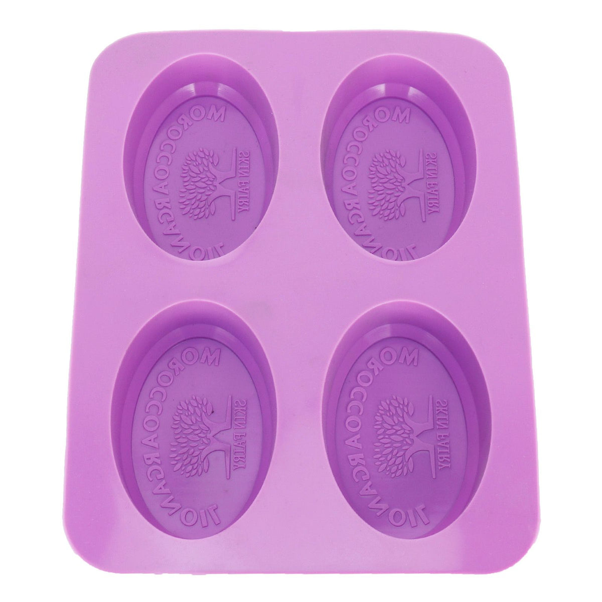 4Gird Silicone Cake Mold Oval Aroma Candle HandMade Soap Mold for DIY Baking Tool
