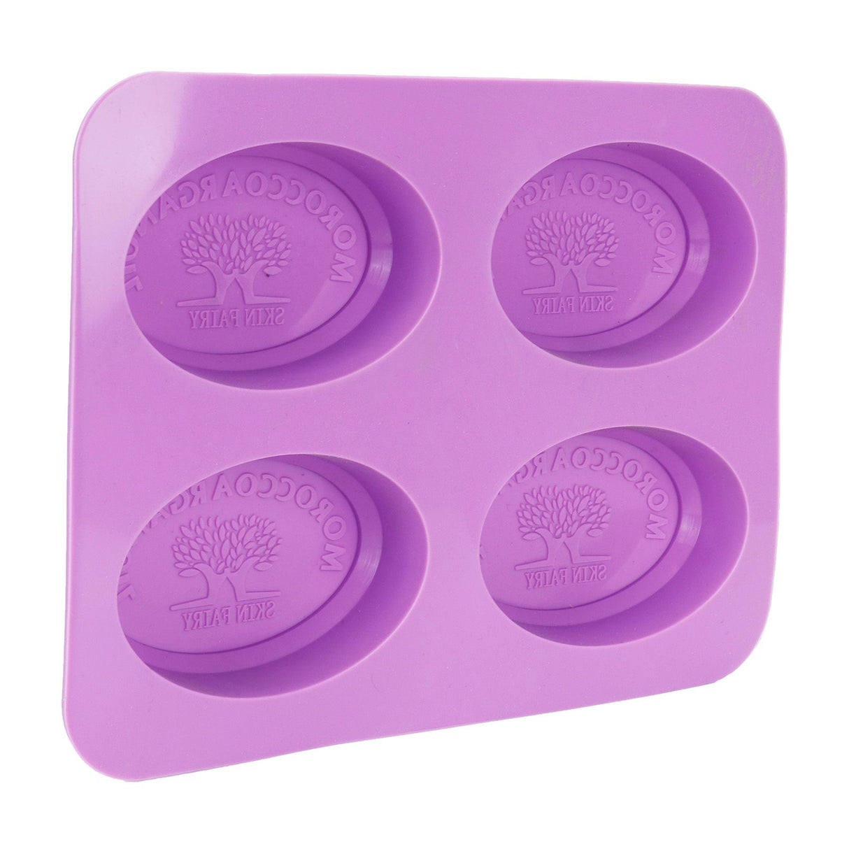 4Gird Silicone Cake Mold Oval Aroma Candle HandMade Soap Mold for DIY Baking Tool