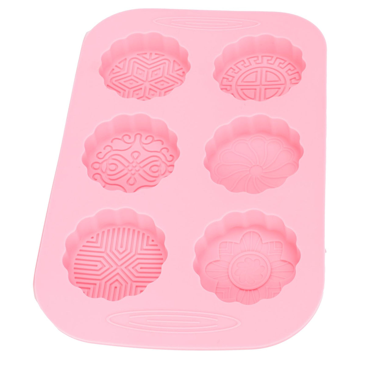 6Grid Mooncake Silicone Mold DIY Baking HandMade Soap Mold for Dessert Kitchen Tool