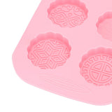 6Grid Mooncake Silicone Mold DIY Baking HandMade Soap Mold for Dessert Kitchen Tool