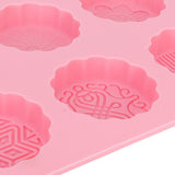 6Grid Mooncake Silicone Mold DIY Baking HandMade Soap Mold for Dessert Kitchen Tool