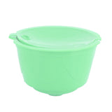 Coffee Capsule Set Stainless Steel Coffee Filter Cup for DOLCE GUSTO Coffee Machine(Green 3 Capsules1 Spoon 1 Brush)