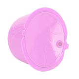 Reusable Capsules Set Refillable Coffee Filter Cup Pod for DOLCE GUSTO Coffee Machine(Purple 5 Capsules1 Spoon 1 Brush)