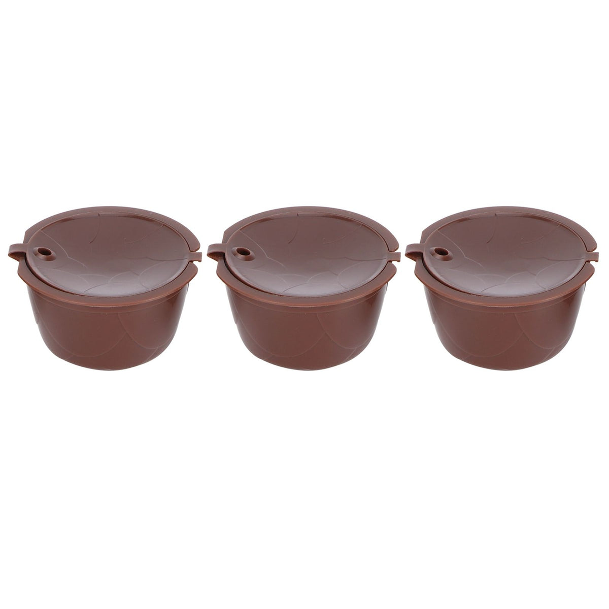 Coffee Capsules Reusable Refillable Coffee Cup Filter Kit Fit for DOLCE GUSTO Machine(Coffee 3 Capsules1 Spoon 1 Brush)