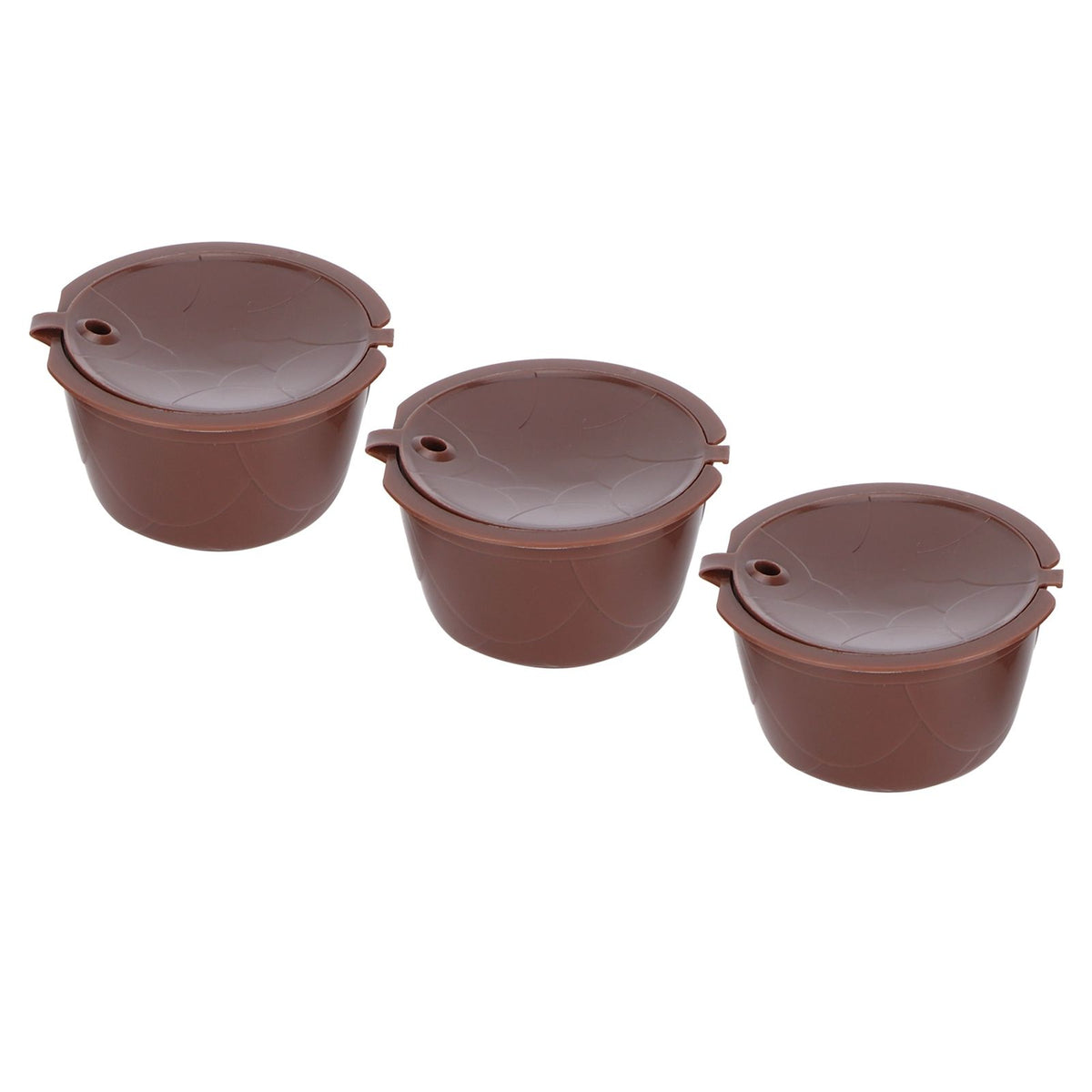 Coffee Capsules Reusable Refillable Coffee Cup Filter Kit Fit for DOLCE GUSTO Machine(Coffee 3 Capsules1 Spoon 1 Brush)