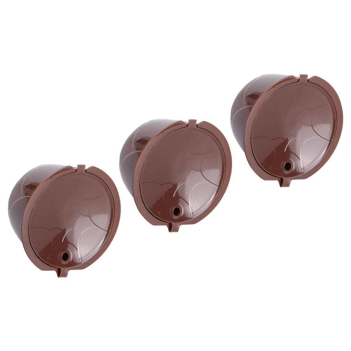 Coffee Capsules Reusable Refillable Coffee Cup Filter Kit Fit for DOLCE GUSTO Machine(Coffee 3 Capsules1 Spoon 1 Brush)