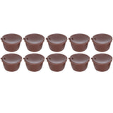 Coffee Capsules Reusable Refillable Coffee Cup Filter Kit Fit for DOLCE GUSTO Machine(Coffee 10 Capsules1 Spoon 1 Brush)
