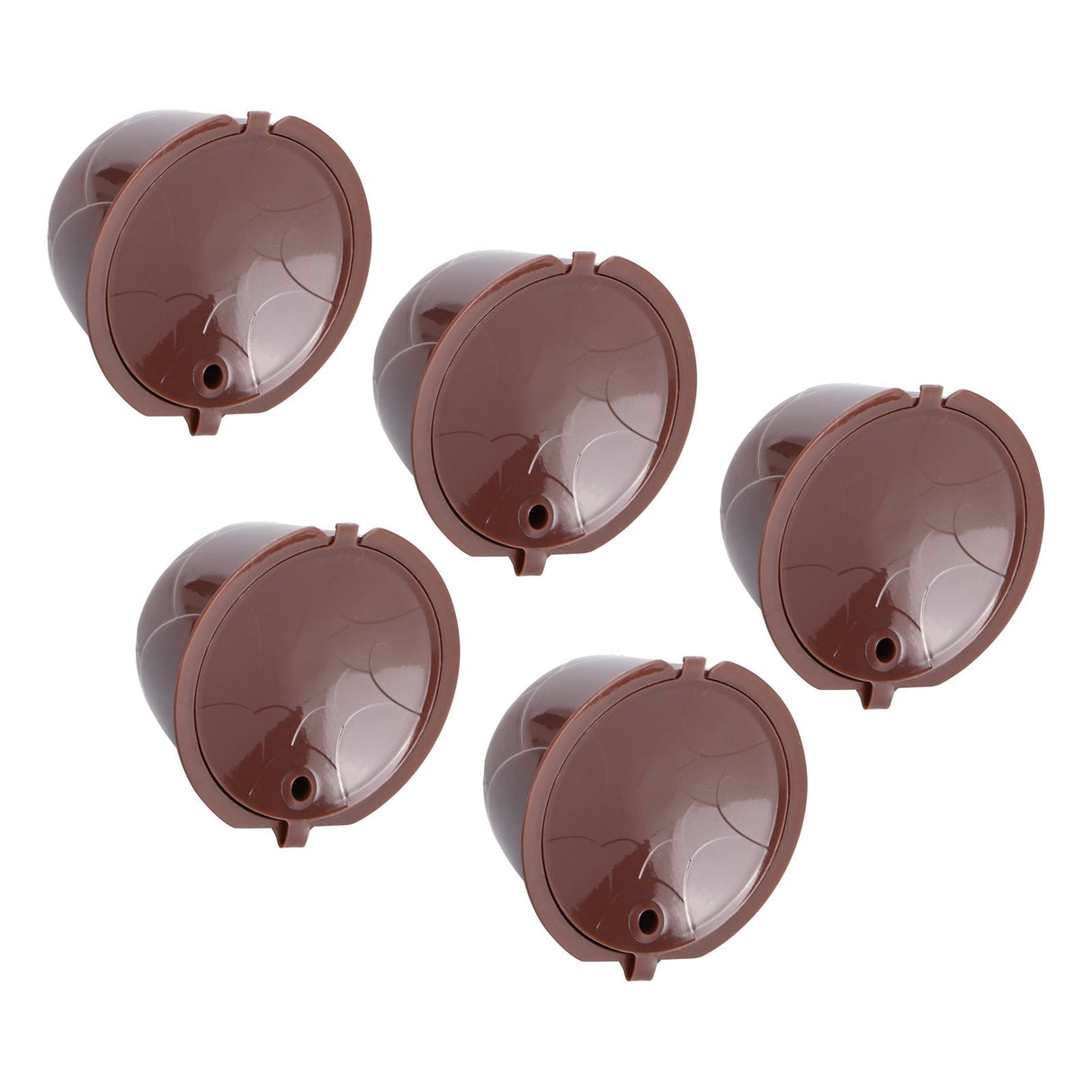Coffee Capsules Reusable Refillable Coffee Cup Filter Kit Fit for DOLCE GUSTO Machine(Coffee 10 Capsules1 Spoon 1 Brush)