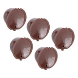 Coffee Capsules Reusable Refillable Coffee Cup Filter Kit Fit for DOLCE GUSTO Machine(Coffee 10 Capsules1 Spoon 1 Brush)