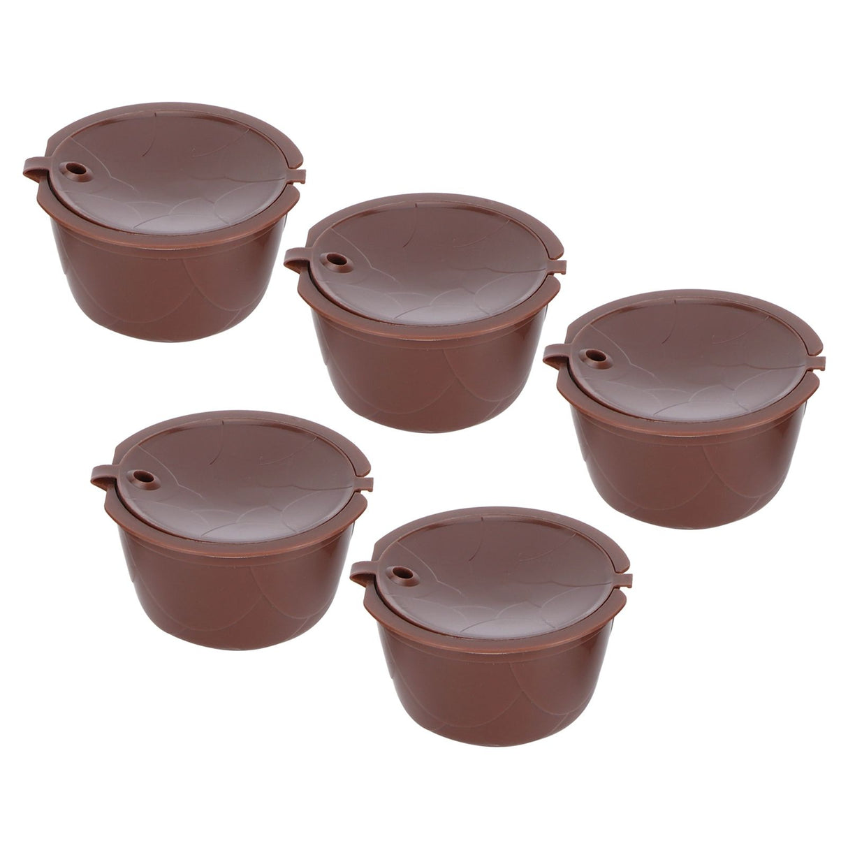 Coffee Capsules Reusable Refillable Coffee Cup Filter Kit Fit for DOLCE GUSTO Machine(Coffee 10 Capsules1 Spoon 1 Brush)