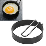 Stainless Steel Egg Frying Mold Round NonStick with Handle Egg Ring Mould for Kitchen - Extra Image
