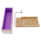 1200ml Soap Mold Bamboo Cake Bread Soap Cutter DIY Bread Making Mold Set Kitchen Tool - Extra Image