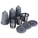 3PCS Refillable Coffee Capsule Reusable Coffee Filter Cup with Brush Spoon Set Fit for keurig