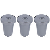 3PCS Refillable Coffee Capsule Reusable Coffee Filter Cup with Brush Spoon Set Fit for keurig - Side View