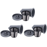 3PCS Refillable Coffee Capsule Reusable Coffee Filter Cup with Brush Spoon Set Fit for keurig