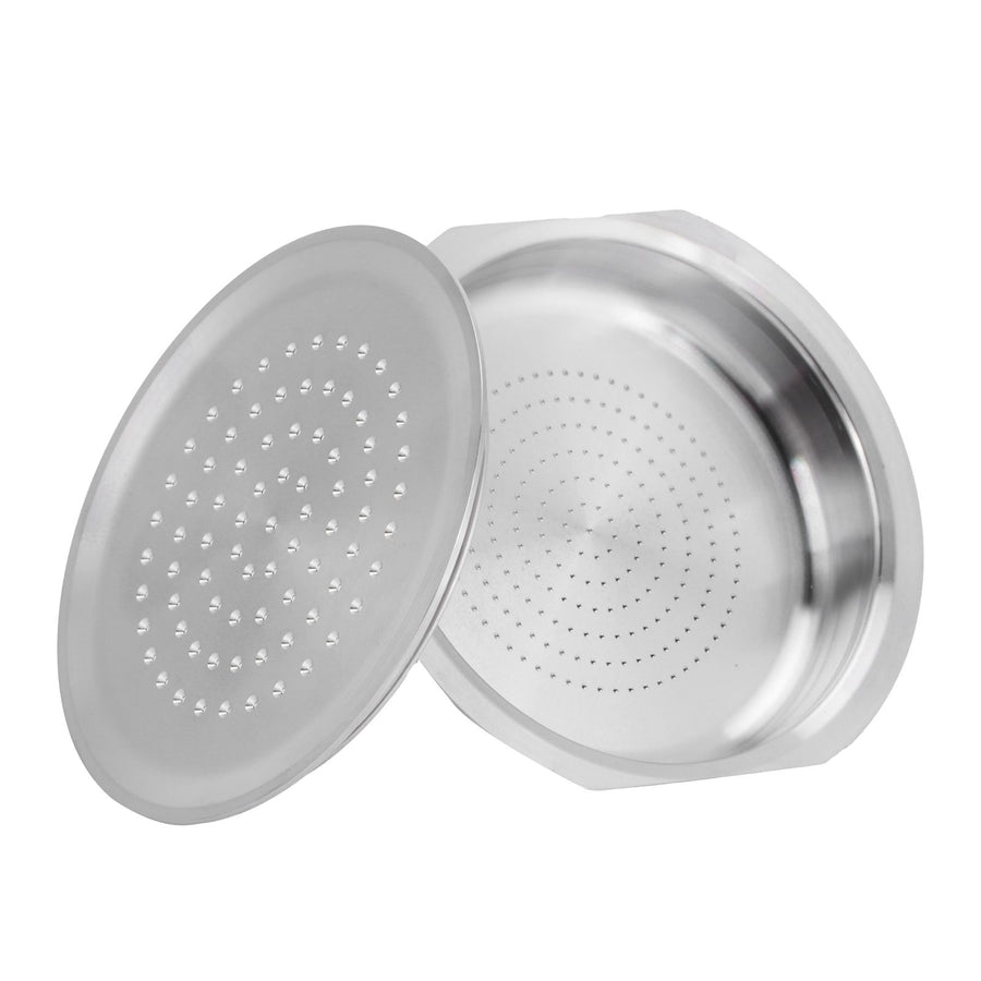 Coffee Capsule Reusable Refillable Coffee Filter Cup with Spoon Brush Fit for Senseo HD7801