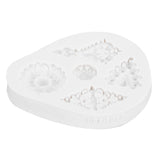 Retro Diamonds Pattern Fondant Mold Silicone Mold DIY Baking Cake Decorating Tool50‑611‑B Gray
