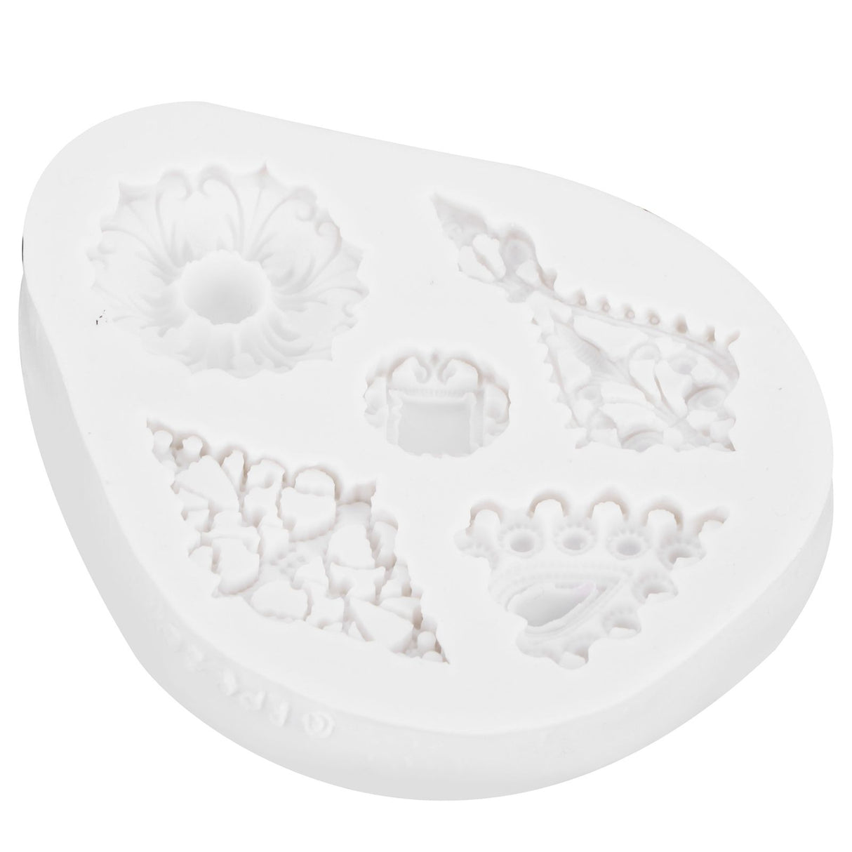 Retro Diamonds Pattern Fondant Mold Silicone Mold DIY Baking Cake Decorating Tool50‑611‑B Gray