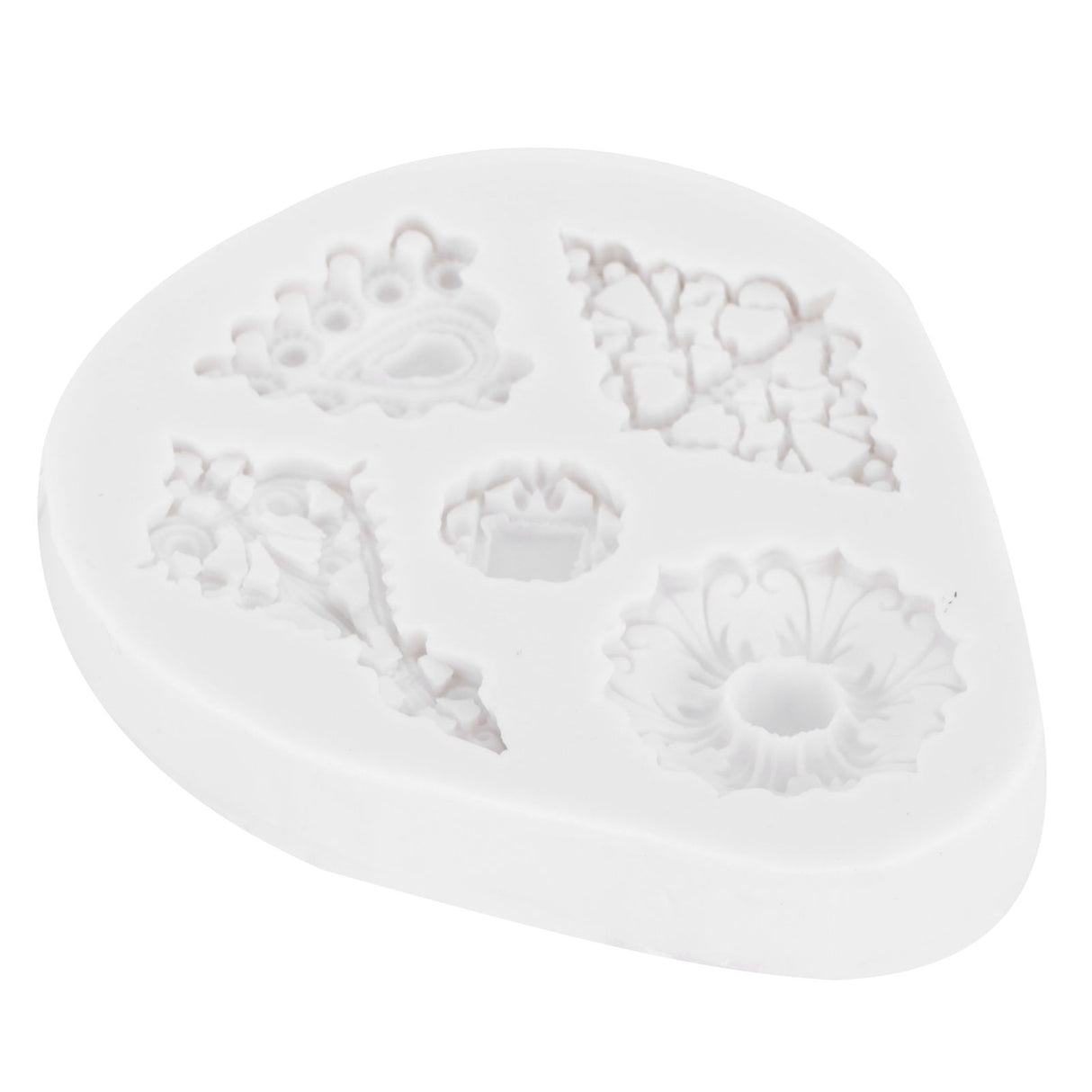Retro Diamonds Pattern Fondant Mold Silicone Mold DIY Baking Cake Decorating Tool50‑611‑B Gray