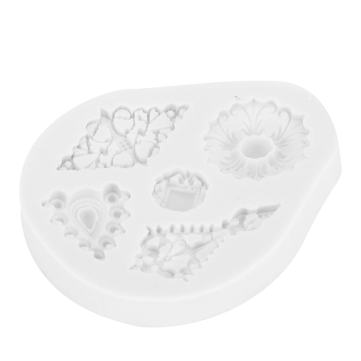Retro Diamonds Pattern Fondant Mold Silicone Mold DIY Baking Cake Decorating Tool50‑611‑B Gray