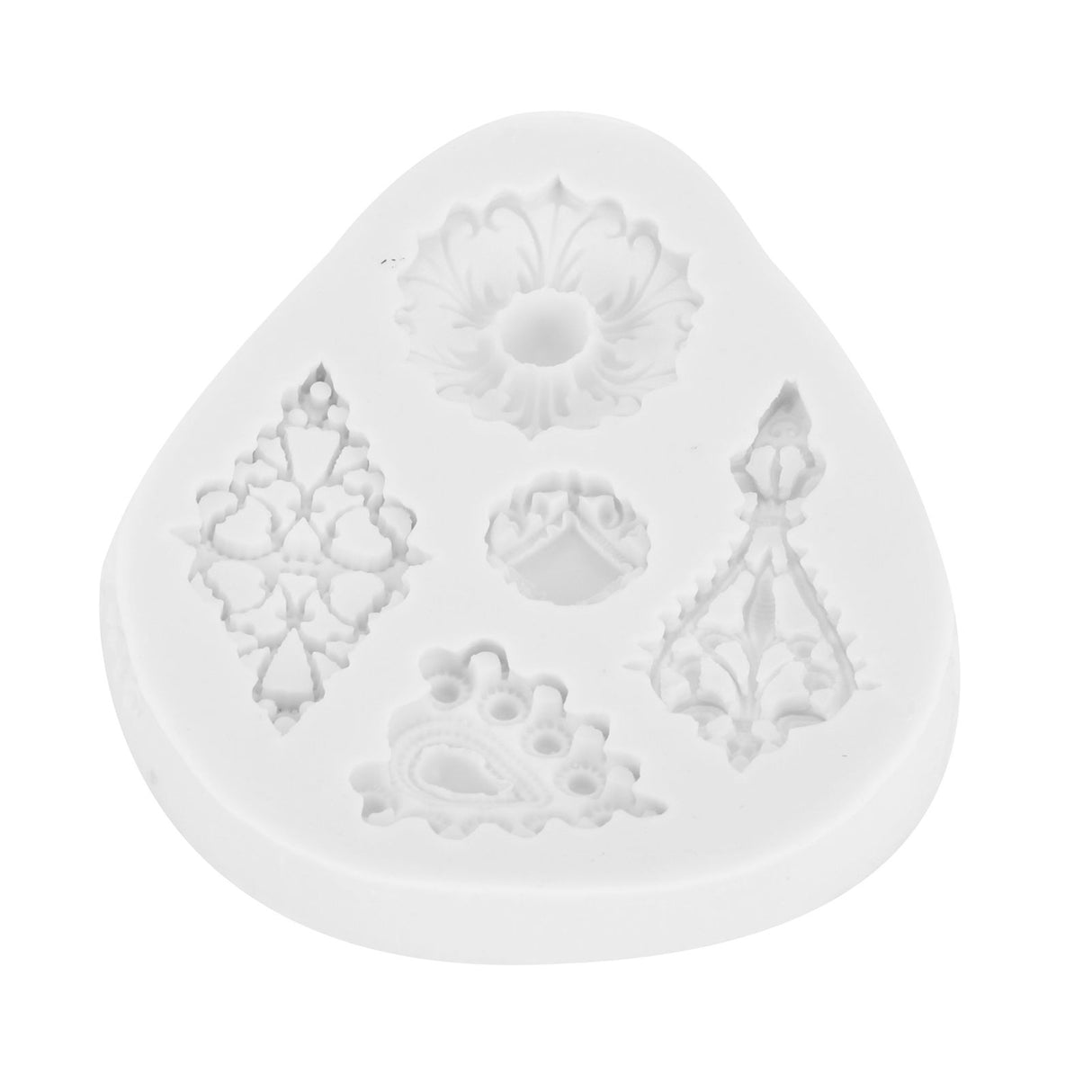 Retro Diamonds Pattern Fondant Mold Silicone Mold DIY Baking Cake Decorating Tool50‑611‑B Gray