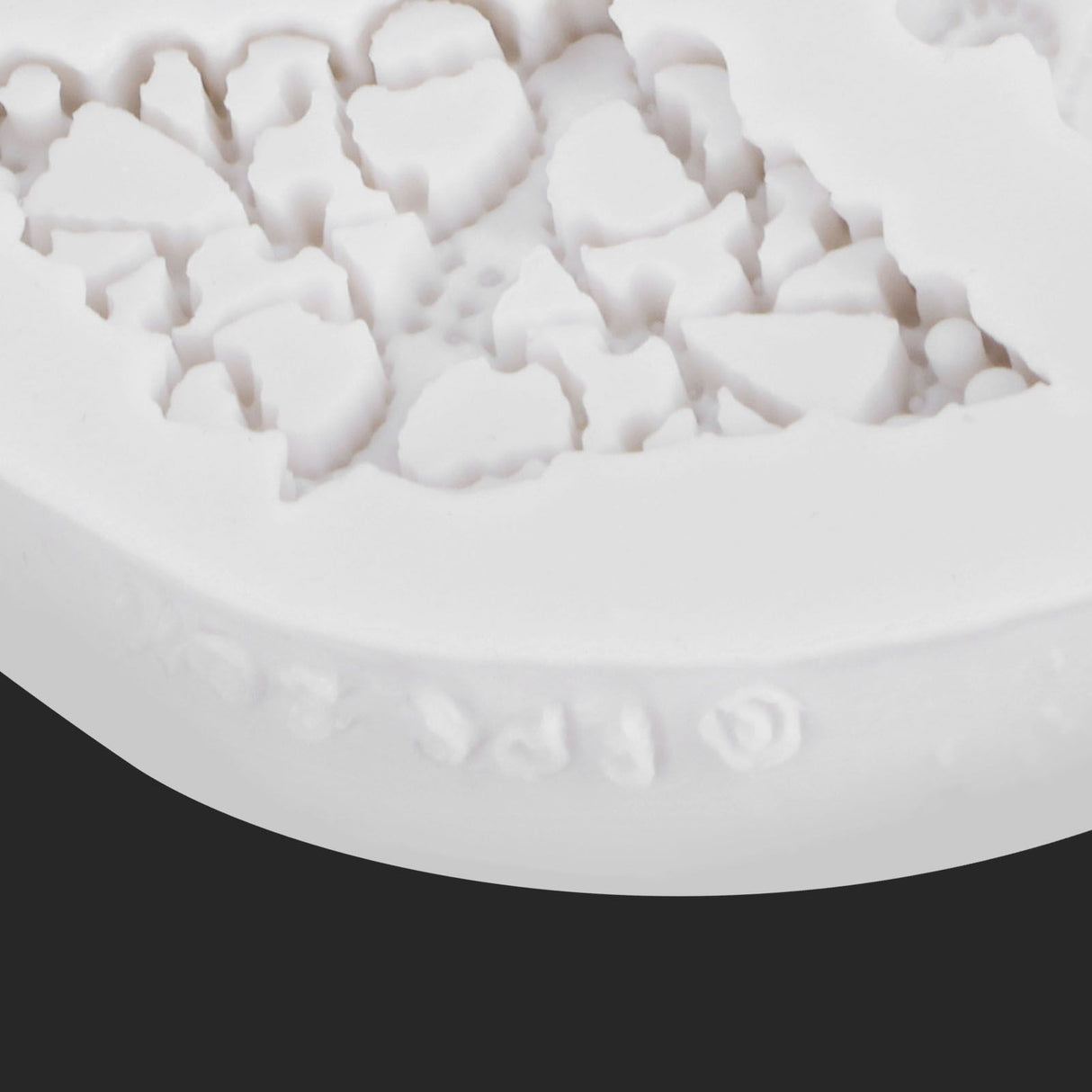 Retro Diamonds Pattern Fondant Mold Silicone Mold DIY Baking Cake Decorating Tool50‑611‑B Gray