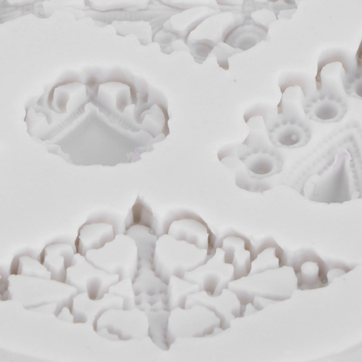 Retro Diamonds Pattern Fondant Mold Silicone Mold DIY Baking Cake Decorating Tool50‑611‑B Gray