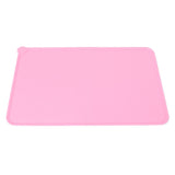 Pet Food Pad Silicone Waterproof Non Slip Bowl Drinking Feeding Mat Placemat for Dog Cat(Red ) - Front View