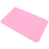 Pet Food Pad Silicone Waterproof Non Slip Bowl Drinking Feeding Mat Placemat for Dog Cat(Red )