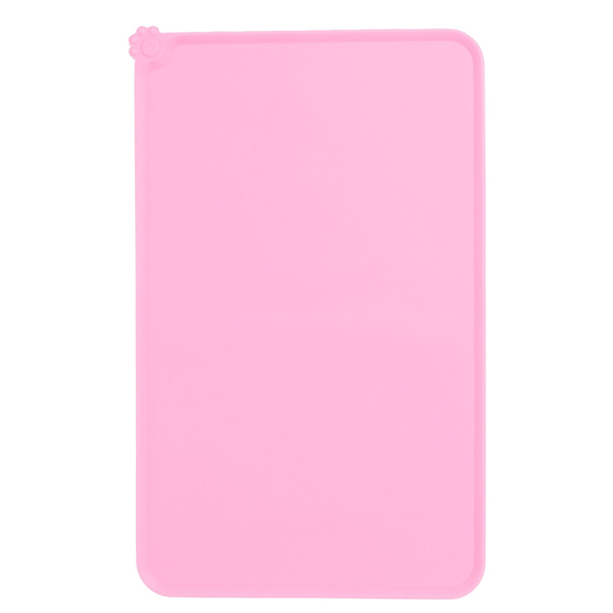 Pet Food Pad Silicone Waterproof Non Slip Bowl Drinking Feeding Mat Placemat for Dog Cat(Red )