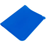 Pet Food Pad Silicone Waterproof Non Slip Bowl Drinking Feeding Mat Placemat for Dog Cat(Blue ) - Rear View