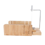 Practical Adjustable Bamboo Soap Cutter Bread Cutter Mold DIY Soap Cutting Tool - Front View