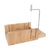 Practical Adjustable Bamboo Soap Cutter Bread Cutter Mold DIY Soap Cutting Tool - Top-Down View
