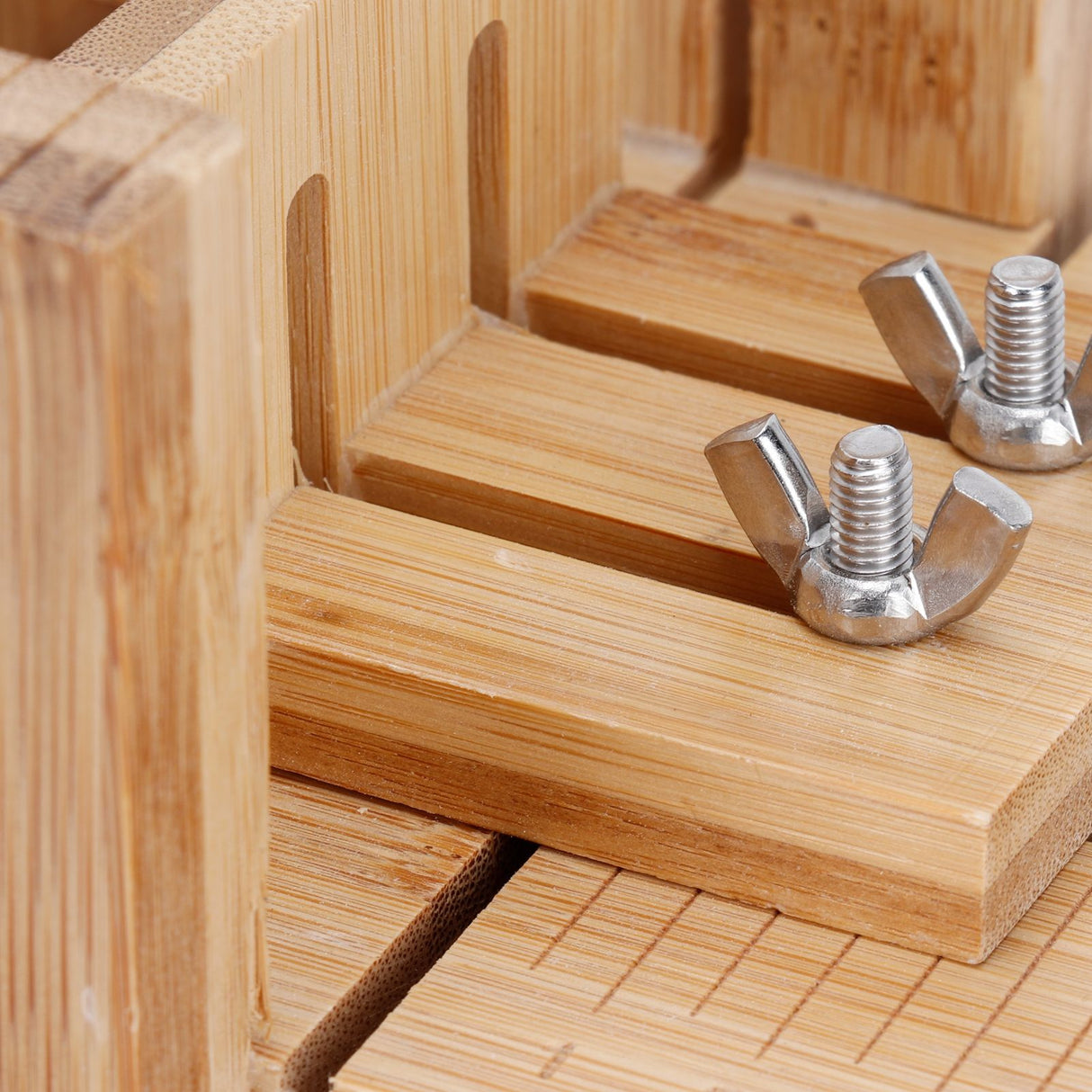 Practical Adjustable Bamboo Soap Cutter Bread Cutter Mold DIY Soap Cutting Tool