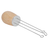 Needle Type Coffee Wooden Powder Dispenser Coffee Stirrer with Handle for Stiring CoffeeSilver
