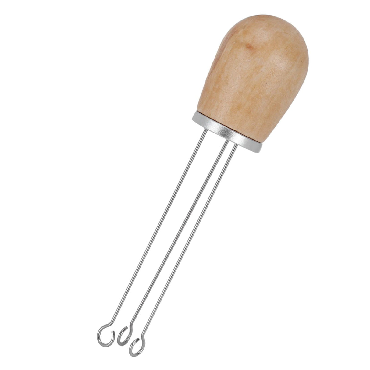 Needle Type Coffee Wooden Powder Dispenser Coffee Stirrer with Handle for Stiring CoffeeSilver