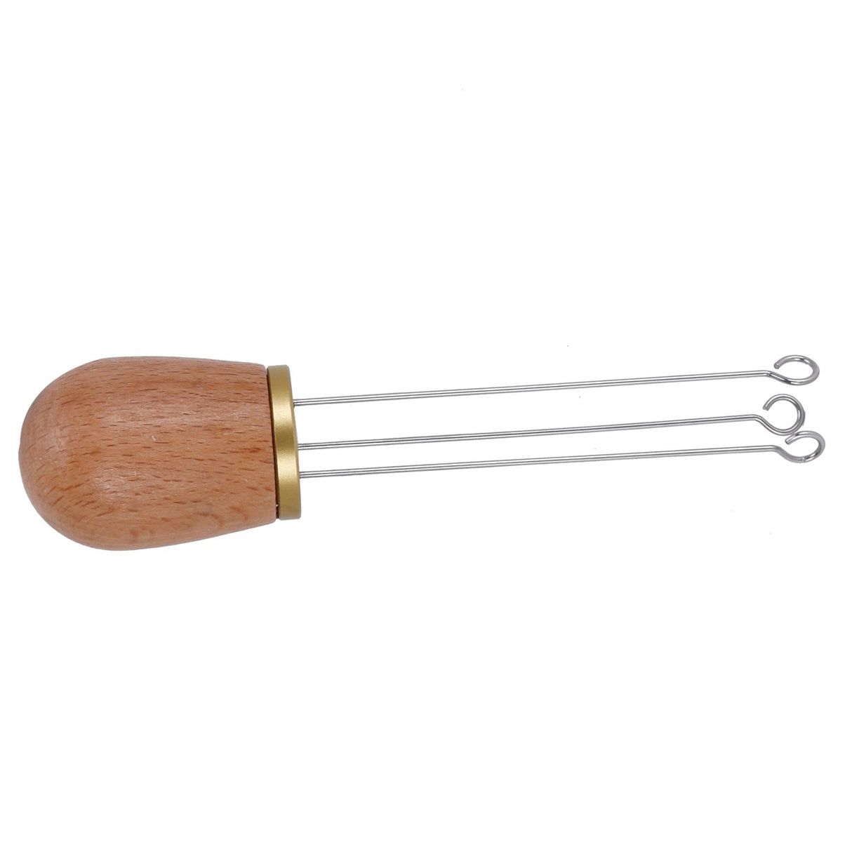 Needle Type Coffee Wooden Powder Dispenser Coffee Stirrer with Handle for Stiring CoffeeGolden