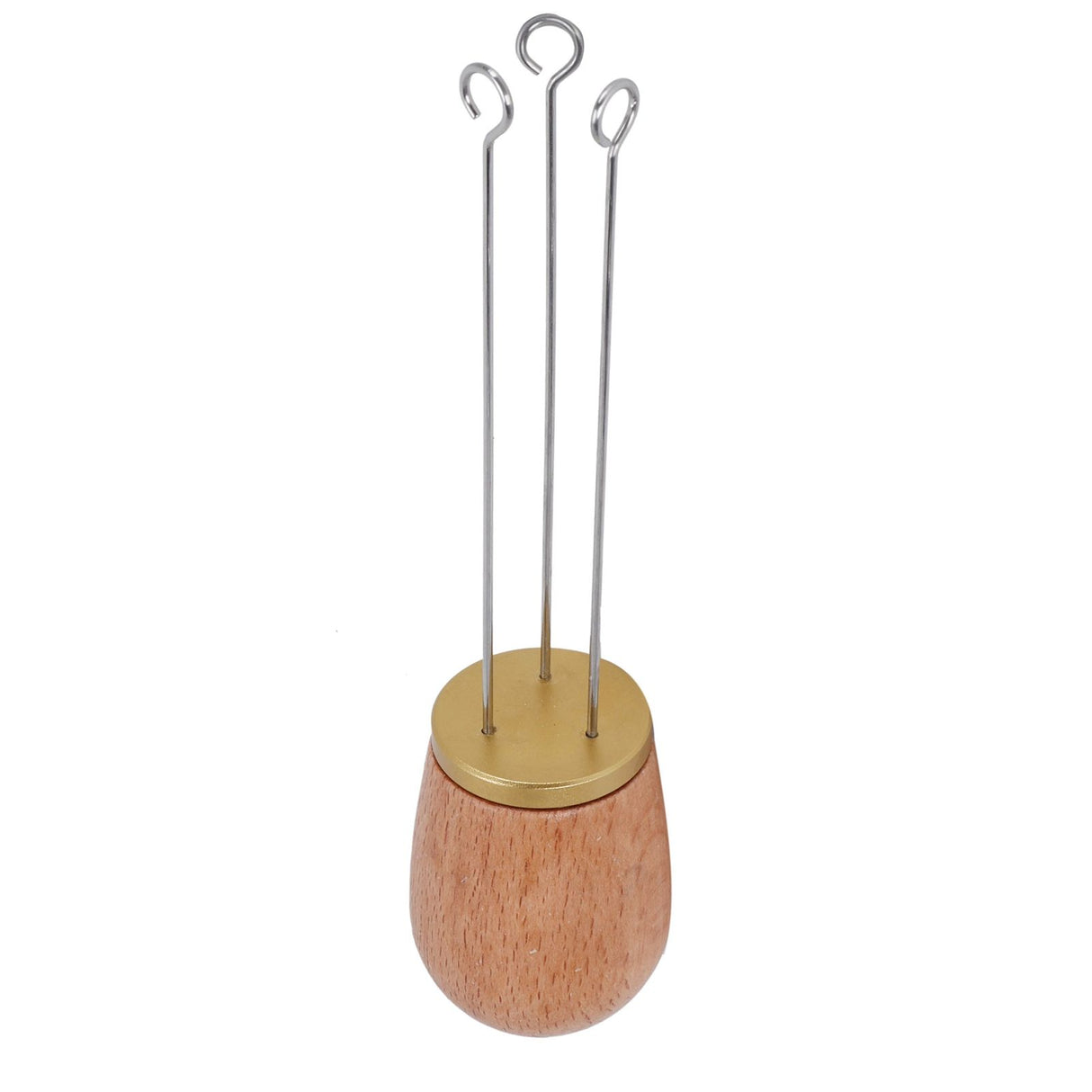 Needle Type Coffee Wooden Powder Dispenser Coffee Stirrer with Handle for Stiring CoffeeGolden