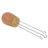 Needle Type Coffee Wooden Powder Dispenser Coffee Stirrer with Handle for Stiring CoffeeGolden