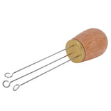 Needle Type Coffee Wooden Powder Dispenser Coffee Stirrer with Handle for Stiring CoffeeGolden - Extra Image