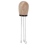 Needle Type Coffee Wooden Powder Dispenser Coffee Stirrer with Handle for Stiring CoffeeBlack