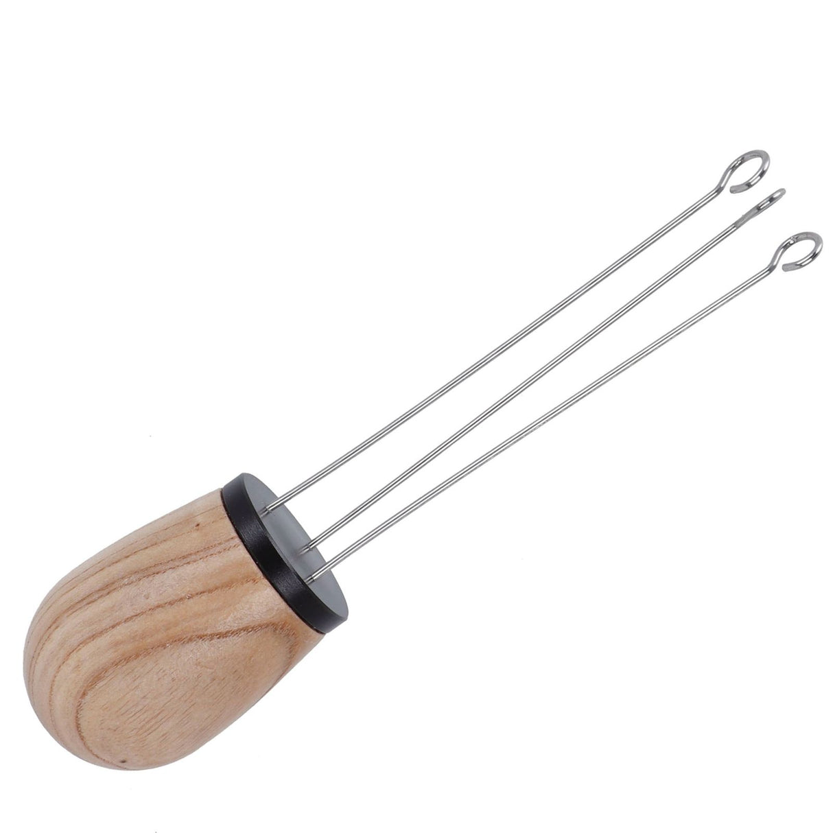 Needle Type Coffee Wooden Powder Dispenser Coffee Stirrer with Handle for Stiring CoffeeBlack