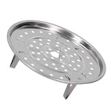Stainless Steel Heat Resistant Steaming Rack Tripod Design Non Stick Rack for Food Cake(23.5CM )