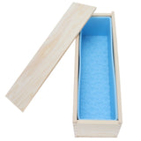 1200ml Silicone Rose Soap Mold Double Open DIY Hand-Made Soap Making Supplies Sky Blue - 45-Degree Angle