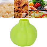 Green Silicone Garlic Peeler Food Grade Soft Material Peeling Tool for Home Kitchen - Extra Image