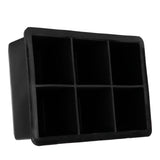 6‑Grid Silicone Square Ice Mold Food Grade Ice Cubes Tray Making Mold for Home Kitchen - Side View